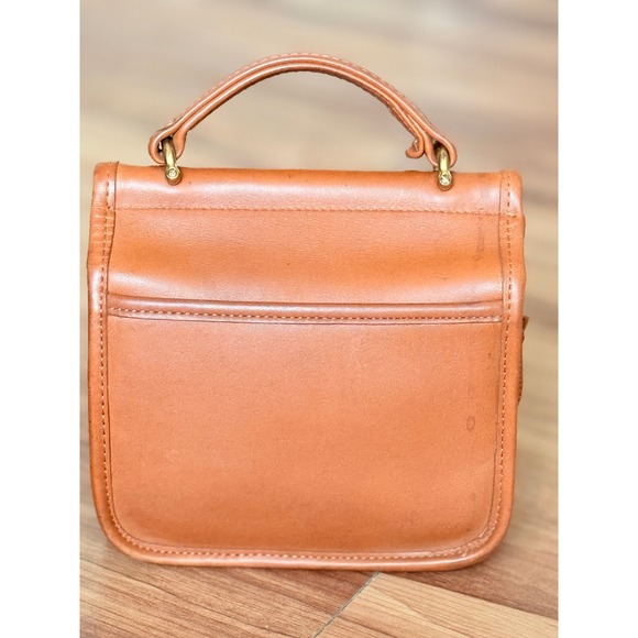 Vintage Coach Leather Mini Willis Winnie No.B7C-9023 British Tan Dowel Top - Picture 2 of 12